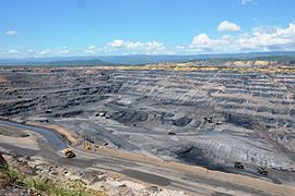 Bild von einem Kohletagebau