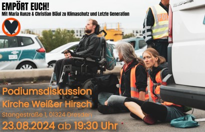 Matthias Schimmrich, Christian Bläul und Maria Kunze sitzen auf der A100 in Berlin (von links nach rechts).